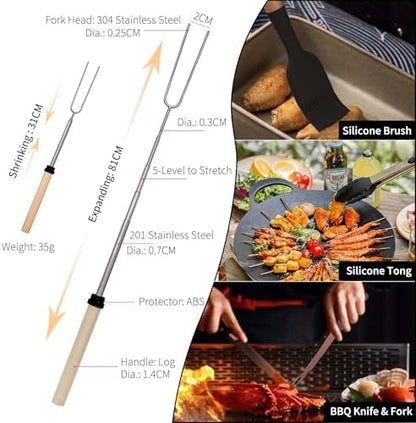 Silicone Camping Cooking Set Car Camping Essentials Cooking Kitchen Set, RV Camping Cookware Must Haves Gifts Camping Cooking Essentials, Camp Cooking Set for Travel Hiking Picnic