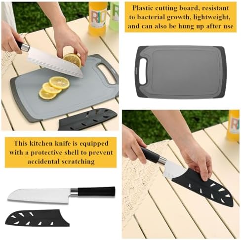 HOMQUEN Camping Essentials Camping Gear Must Haves，Cooking Utensils Set Rv Camping Accessories，Camper Gadgets for Outdoor Hiking Travel Picnic Barbecue Gifts