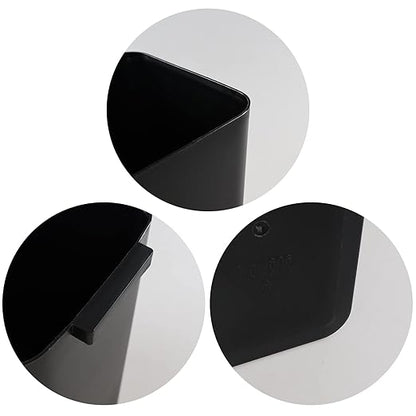 Gainhope 3-Pack 4.5 Gallon Plastic Small Trash Can Wastebasket, Black Garbage Container Bin for Under Desk, Office, Bathroom, Living Room, Classroom