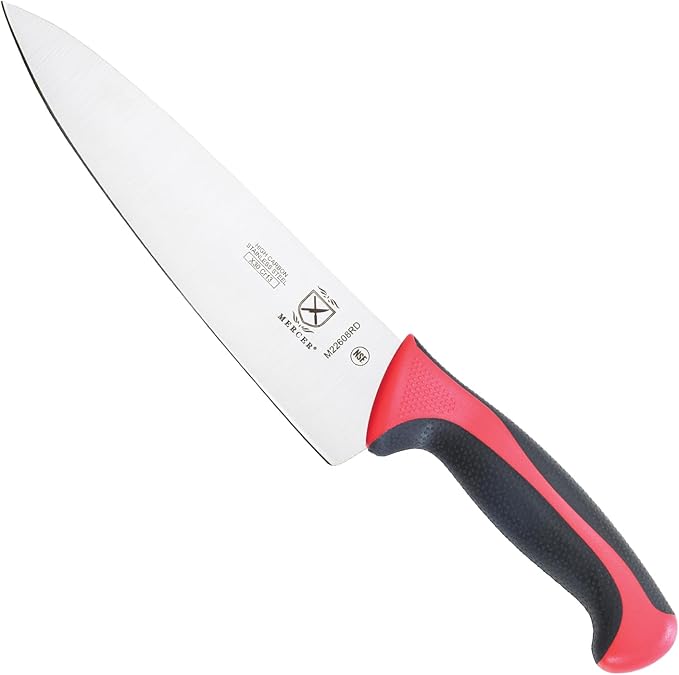 Mercer Culinary M22608RD Millennia Colors Chef's Knife, 8 Inch, Red