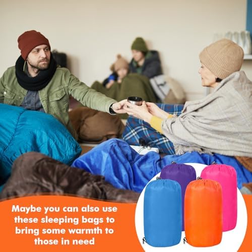 Macarrie 4 Pack 0 Degree Sleeping Bags for Adults