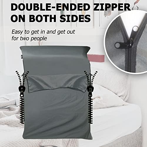 Frelaxy Sleeping Bag Liner, XL Travel Sheet for Camping, Hotels and Hostels