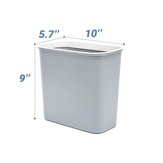 Skyflame Magnetic Hanging Trash Can, 2.1 Gallon Plastic Garbage Container, Multi-Function Grill Hanging BBQ Utensils Organizer Holder, Use for Kitchen/Bedroom/Bathroom/Camping/Grills