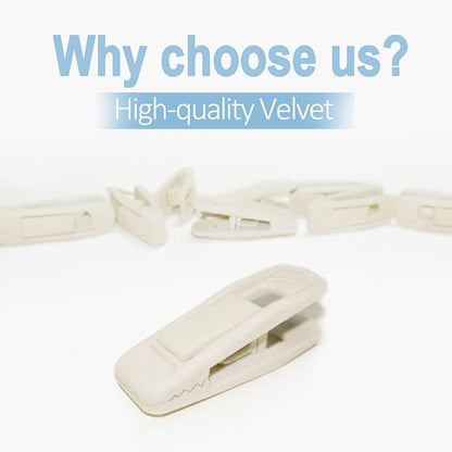 Beige Velvet Hangers (50-Pack), Non-Slip Velvet Clips for Skirts, Suits