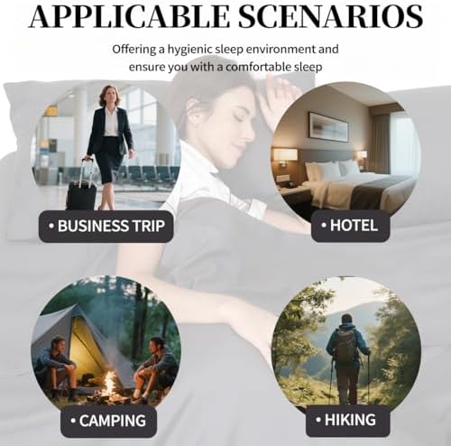 Sleeping Bag Liner, Compact Travel Sheets for Hotel Hostel