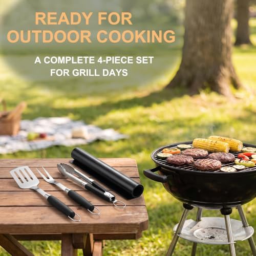 Grill Utensils Set,BBQ Tools Kit Grilling Accessories for Outdoor Barbecue