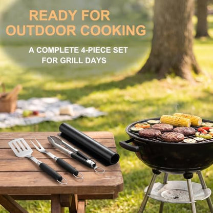 Grill Utensils Set,BBQ Tools Kit Grilling Accessories for Outdoor Barbecue