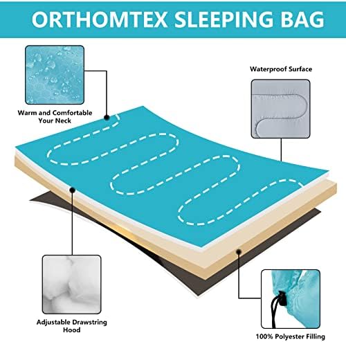 Sleeping Bags for Adults,Kids & Girls,Waterproof,Camping,Hiking