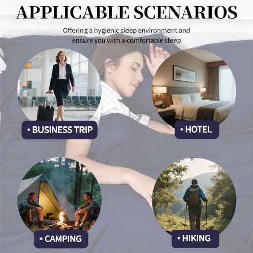 Sleeping Bag Liner, Compact Travel Sheets for Hotel Hostel