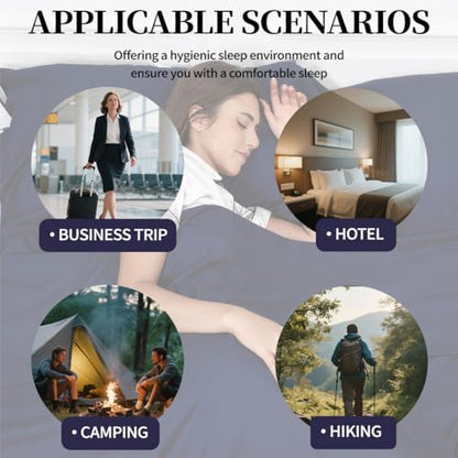 Sleeping Bag Liner, Compact Travel Sheets for Hotel Hostel