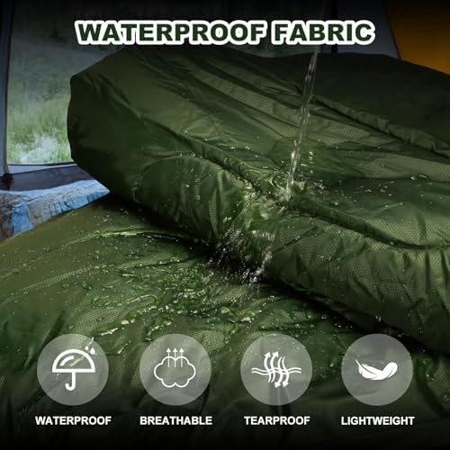 Lightweight Camping Sleeping Bags for Adults Kids, 50-80℉ Degrees