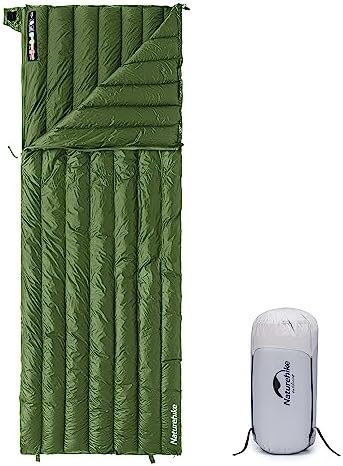 Naturehike Ultralight Backpacking RDS Down Sleeping Bag for Adults, 650 Fill Power Sleeping Bag for 42/52℉, 20oz Compact Lightweight Sleeping Bags for Hiking Camping 3 Seasons