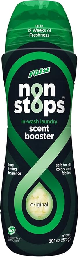 PULSE Non Stops Laundry Scent Boosters - Original Scent - Scent Boosting Beads - Long Lasting Fragrance (20.1 oz)