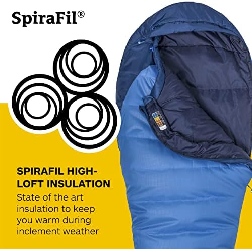 Marmot Men's Trestles 15° Sleeping Bag | Insulated, Water-Resistant, Left-Zip, Cobalt Blue/Blue Night, Long