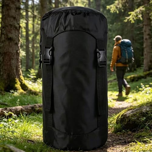 Compression Sack, Compression Stuff Sack, Water-Resistant & Ultralight Sleeping Bag Stuff Sack - Space Saving Gear for Camping, Hiking