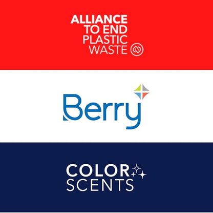 Color Scents Tall Kitchen Trash Bags - 13 Gallon, 100 Bags (1 Pack of 100 Count), Drawstring - White bag in Lavender + Sage Scent with Microban