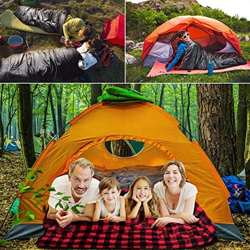 Cotton Flannel Double Sleeping Bag, 2 Person Camping Sleeping Bag