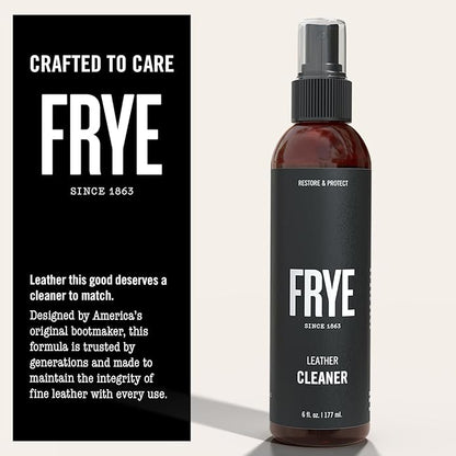 Frye Instant Leather Cleaner – Deep Clean for Leather | Non-Toxic, Made in USA | Gently Lifts Dirt from Shoes, Boots, Couches, Purses, Bags & More