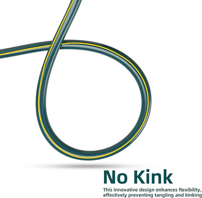 Solution4Patio Short Leader Green Garden Hose 3/4 in. x 12 ft. -Kink Free, Leakproof, Brass Aluminum Male/Female Fittings -Heavy Duty Durable Flexible Lightweight Water Pipe for Household & Commercial