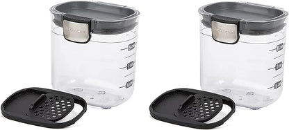 Progressive PKS-401 1.5 Cup Mini Prokeeper+ Airtight Silicone Seal Storage Container Great For Spices & Baking Acessories (2- Piece)