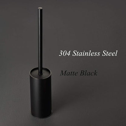 BGL Stainless Steel 304 Black Toilet Bowl Brush and Holder Set Cleaning Tool Holder with Toilet Brush