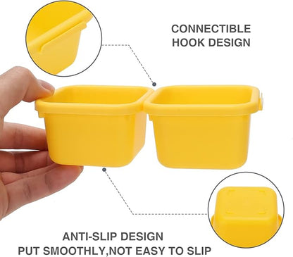 42 Pack Tool Box Organizer Tool Tray Dividers, Rolling Tool Chest Cart Cabinet Workbench Desk Drawer Organization and Storage for Hardware, Parts, Screws, Nuts, Small Tools Organization(Yellow)