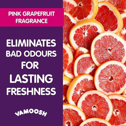 Vamoosh 6-in-1 Washing Machine Cleaner | Dissolves Pet Hair | Prevents Blockage | Grapefruit Scent | Removes Limescale | Deep Clean | Eliminates Odor | Descales | 150g (Pack of 6)