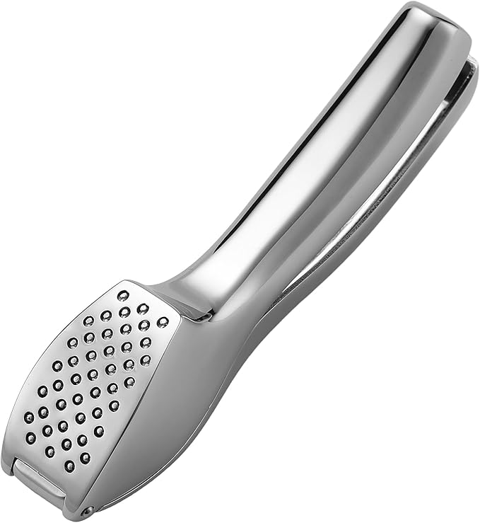 Garlic Press Crusher - Rust-Proof, Easy to Clean, Easy-Squeeze Professional Garlic Mincer