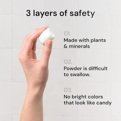 Grab Green 3-in-1 Laundry Detergent Pods, 60 Count, Vetiver Scent, Plant and Mineral Based, Superior Cleaning Power, Stain Remover, Brightens Clothes