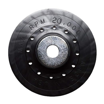 Benchmark Abrasives 5 Inch Sanding Disc Backing Pads, Resin Fiber Disc Polishing Pad for Grinding, Sanding, Stripping on Wood, Metal, 7/8" Arbor - Angle Grinder Attachments - Grinder Sanding Pad