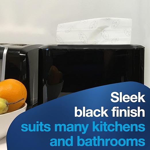 Tork Xpress Paper Towel Dispenser, Black, Single-Dispensing, Compatible with H2 Refills, Space-Saving Design (302028)