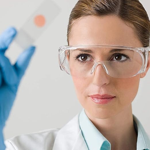 Safety Anti Fog Goggles 3-Pack - Over Eyeglasses, Dust/Chemical Splash Proof | ANSI Z87.1 Certified Wrap-Around Eye Protection for Lab, Construction, Nurses | Scratch Resistant, Unisex Fit