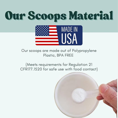 39 mL (8 Teaspoon | 1.32 Oz. | 2.63 Tablespoon) Long Handle Scoop for Measuring Coffee, Pet Food, Grains, Protein, Spices and Other Dry Goods (Pack of 100)
