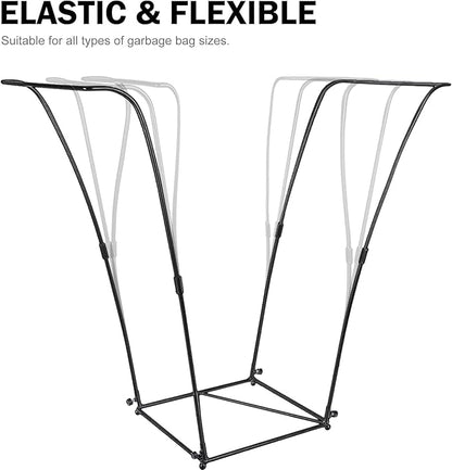 Metal Trash Bag Holder - Garbage Bag Holder Frame Holds 30-45 Gallon Bags-Multi-Use Outdoor Leaf Bag Stand for Yard Camping Garden Lawn Party Supplies (1 Pcs)