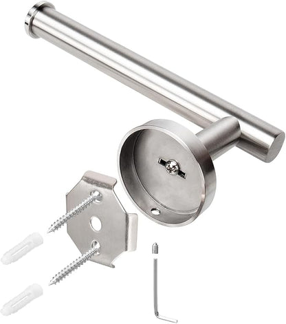 NearMoon Bathroom Toilet Paper Holder, Premium SUS304 Stainless Steel Rustproof Wall Mounted Toilet Roll Holder for Bathroom, Kitchen (3 Pack, Brushed Nickel)