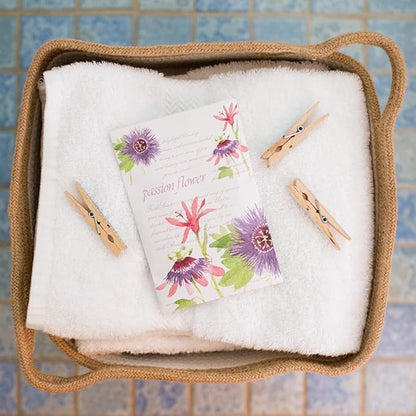 WILLOWBROOK | Fresh Scents Scented Sachet Packet | Passion Flower | Air Freshener Bags for Drawers, Closets, Cars | 6 Pack | Long Lasting Home Fragrance
