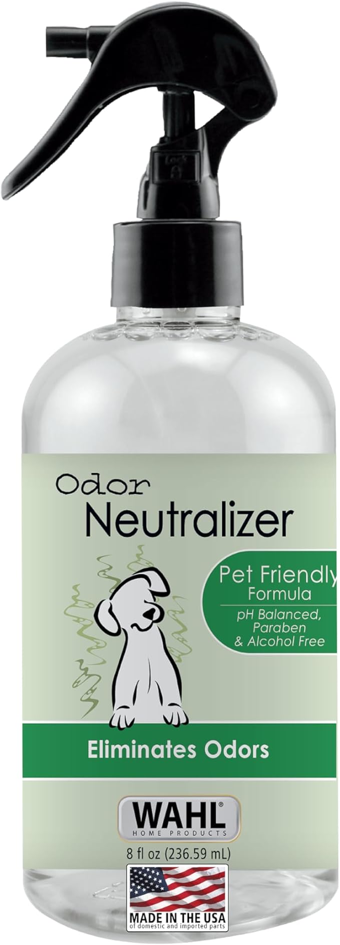 Wahl USA Scent Free Pet Odor Neutralizer Spray for Dog's Skin and Coat - Perfect for Between Baths – 8 oz – Model 820012