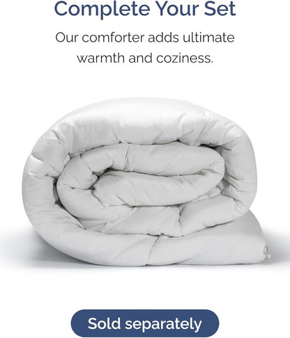 Extra Deep Pocket King Sheets - 4 Piece Breathable & Cooling Bed Sheets - Hotel Luxury Bed Sheet Set - Soft, Wrinkle Free & Comfy - Easily Fits Extra Deep Mattresses - Deep Pocket Denim Blue Sheets