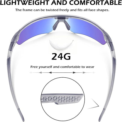 OXG 12 Pack Safety Glasses for Men Women, ANSI Z87.1 Safety Goggles Impact Resistant Protective Eyewear for Work, Outdoor