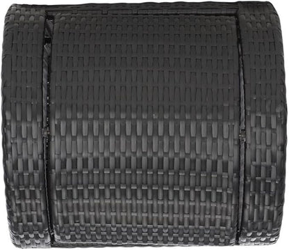 Safavieh Outdoor Collection Serapis Black Wicker Trash Bin