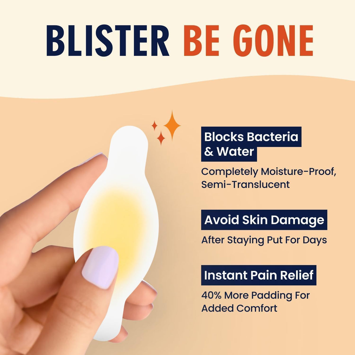 Dr. Frederick's Original Better Blister Bandages - 24 ct - Healing Blister Pads - Grab-N-Go - Water Resistant - 40% More Cushioning - Hydrocolloid - Feet, Toe, & Heel Blister Prevention - Toe Pack