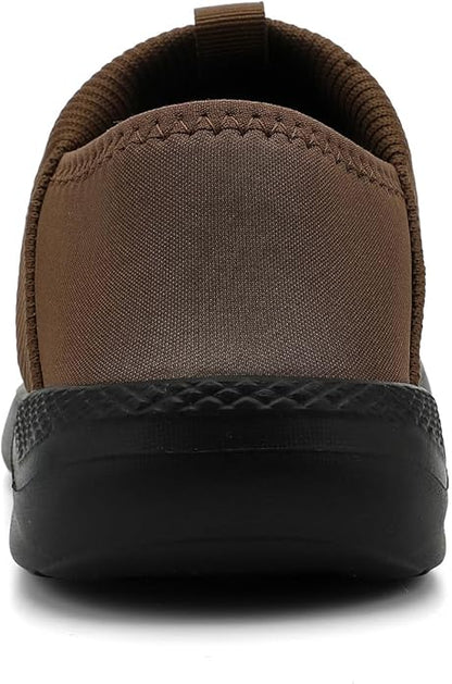KUBUA Slippers for Men and Womens Indoor House Shoes Plush Slip on Outdoor Garden Loafers