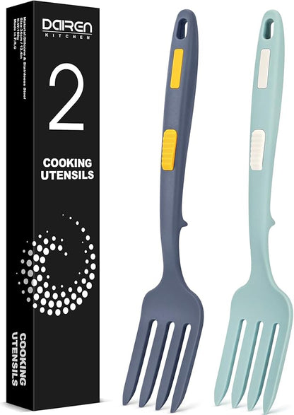 Silicone Flexible Long Handler, 11.6 Inch Heat Resistant Cooking Tool, Non Stick Mixer for Ingredients, Food Mash, Egg Whisk (GT)