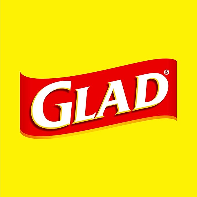 Glad ForceFlex Tall Kitchen Trash Bags, 13 Gallon, Gain Fresh Clean, 40 Count (Package May Vary)