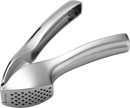 Garlic Press Crusher - Rust-Proof, Easy to Clean, Easy-Squeeze Professional Garlic Mincer