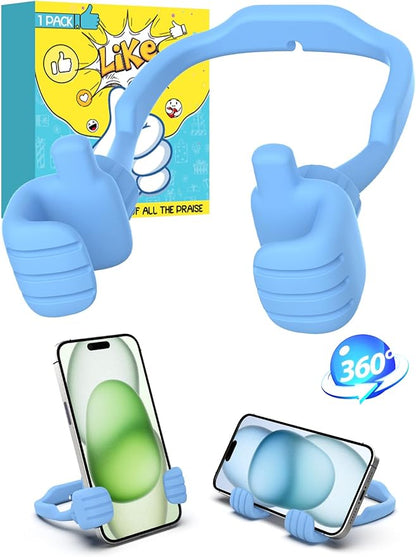 Stocking Stuffers for Teen Boys Girls Kids Christmas: Thumbs Up Lazy Phone Stand Holder Gift for Men Women Adults Funny Gadgets Teenage Dad Father Mom Husband Wife Who Have Everything Cute Things
