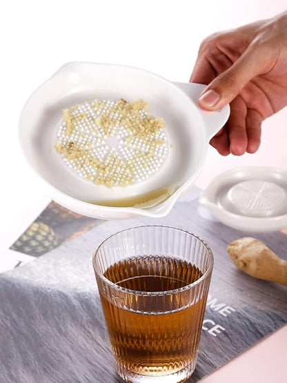 Advanced Ceramic Grater for Ginger, Garlic and Onion, 6 Inches (6-Inch)