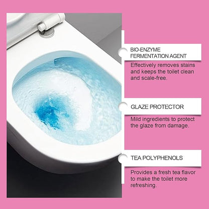 Multi-Functional Toilet Cleaning Sticks, 5 Colors, Long-Lasting Tank Cleaner and Bowl Freshener