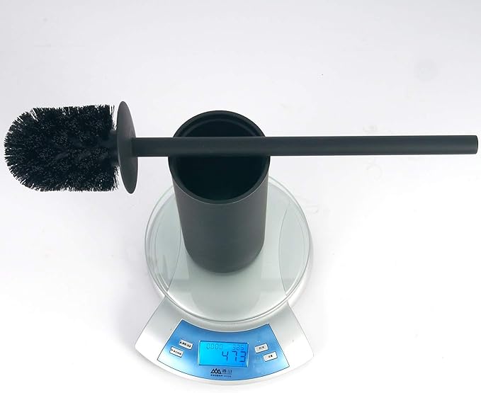 BGL Stainless Steel 304 Black Toilet Bowl Brush and Holder Set Cleaning Tool Holder with Toilet Brush