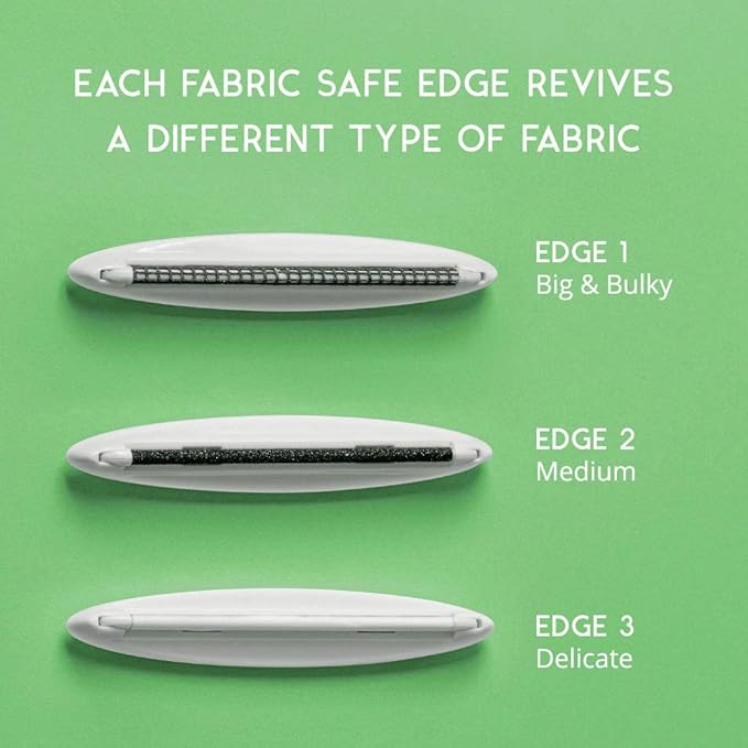 GLEENER Fabric Shaver & Lint Remover |Battery-Free 4-in-1 Depiller with 3 Fabric-Safe Edges for Clothes & Upholstery (I Dream of Greenie)